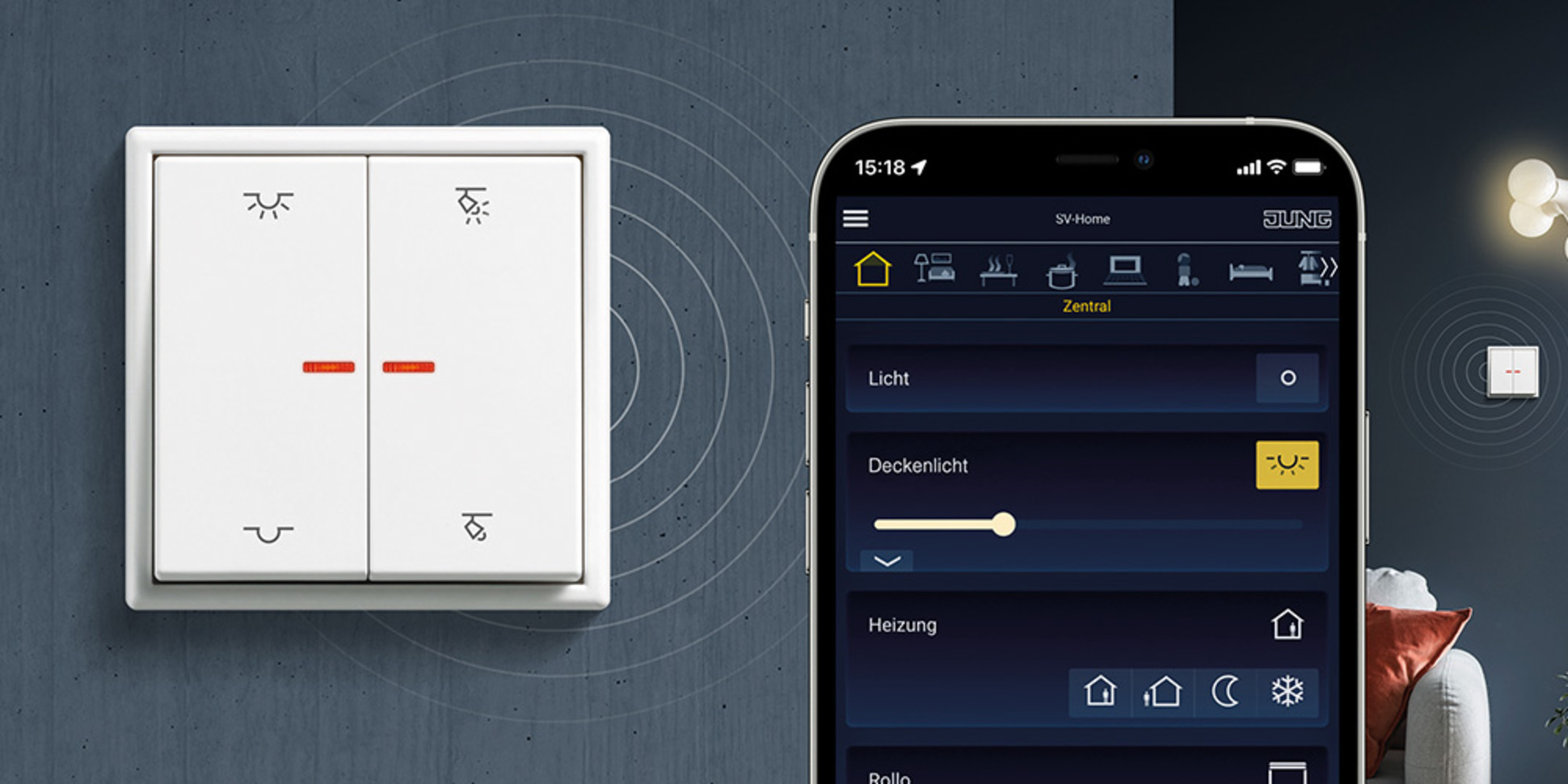KNX RF Taster bei Garali Elektrotechnik in Schwabhausen